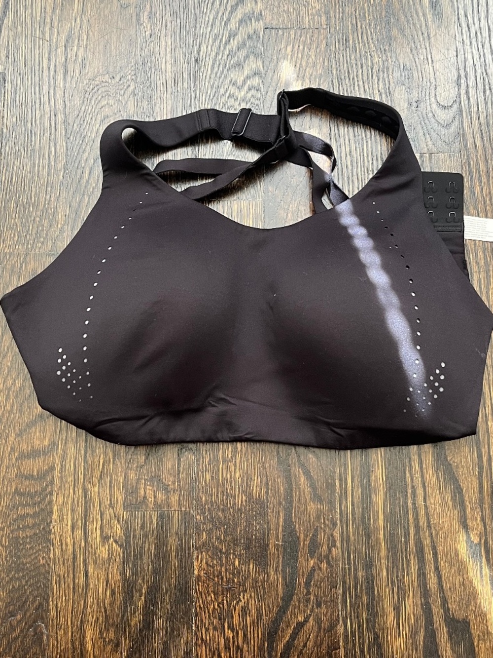 LULU Lemon Black Air Support Bra SIze 36 DD